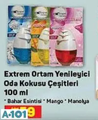 EXTREM ORTAM YENİLEYİCİ ODA KOKUSU ÇEŞİTLERİ 100 ML